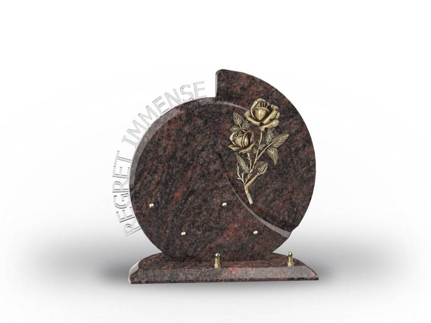 Stylish romantic granite plaque.