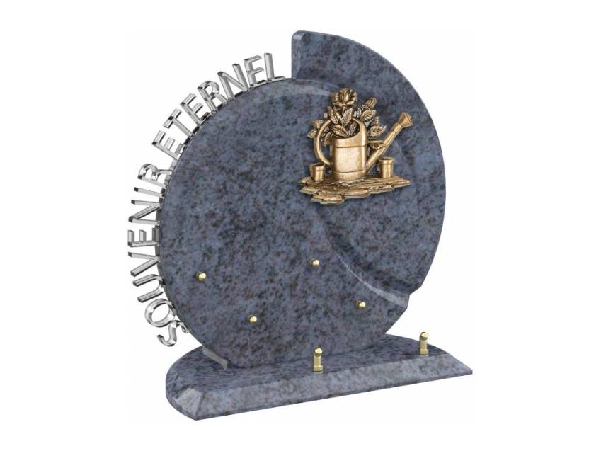 Stylish romantic granite plaque.