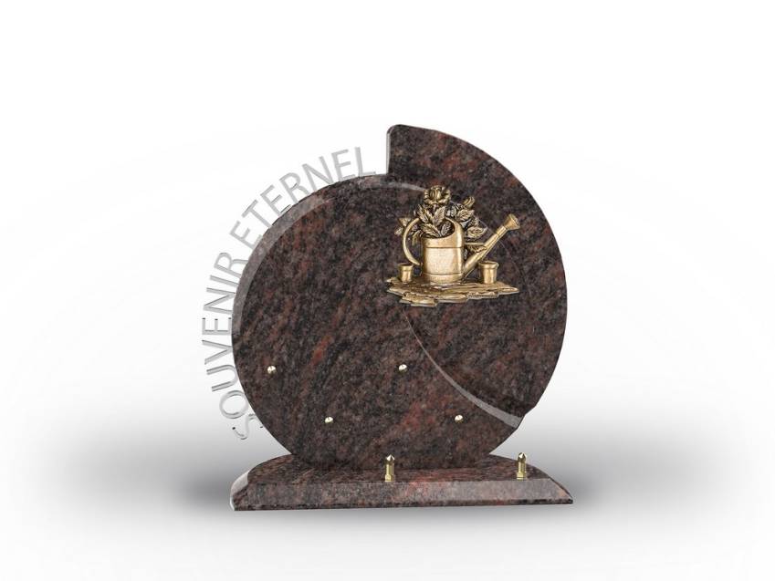 Stylish romantic granite plaque.