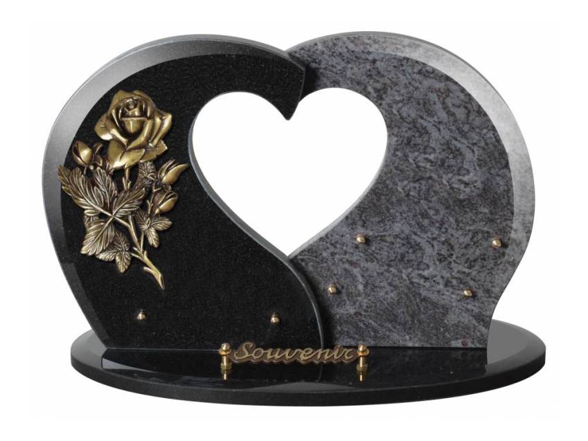 Granite Heart Aesthetic Plaque.