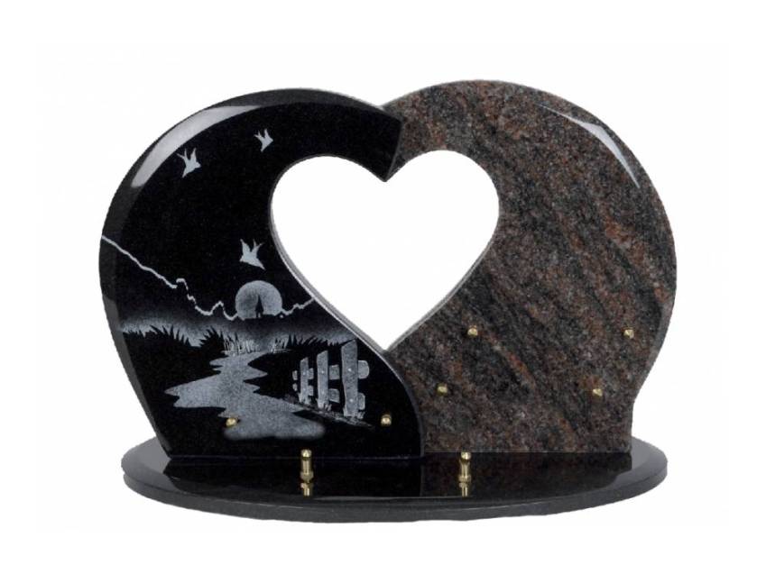 Granite Heart Bucolic Plaque.