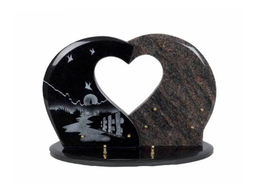 Granite Heart Bucolic Plaque.