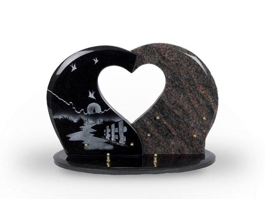 Granite Heart Bucolic Plaque.