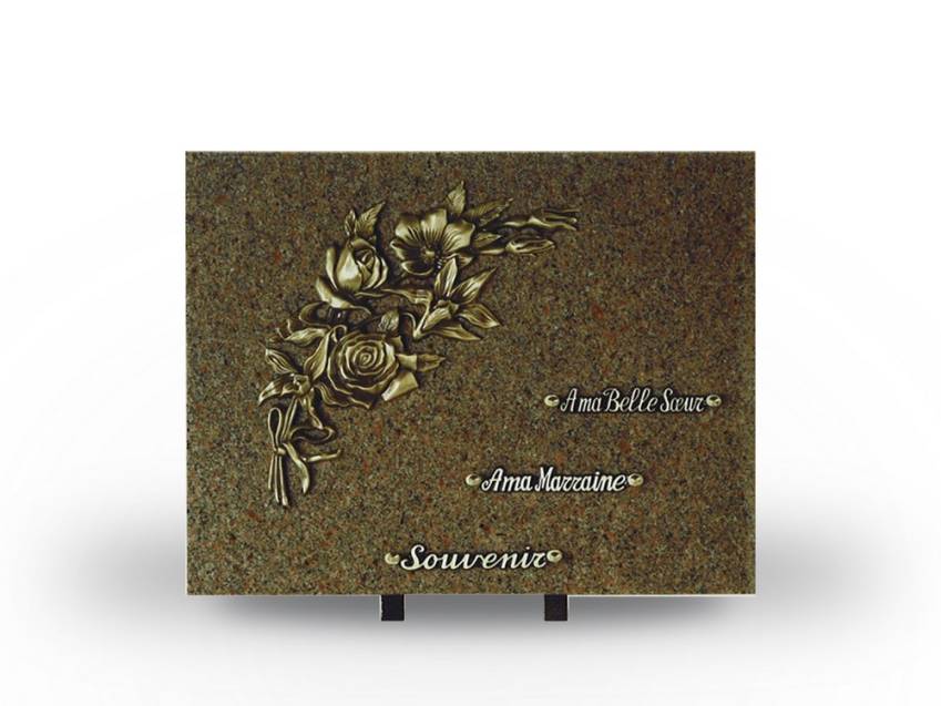 Granite Rectangle Testimonial Plaque.