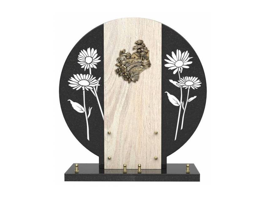 Handcrafted emotional funeral plaque.