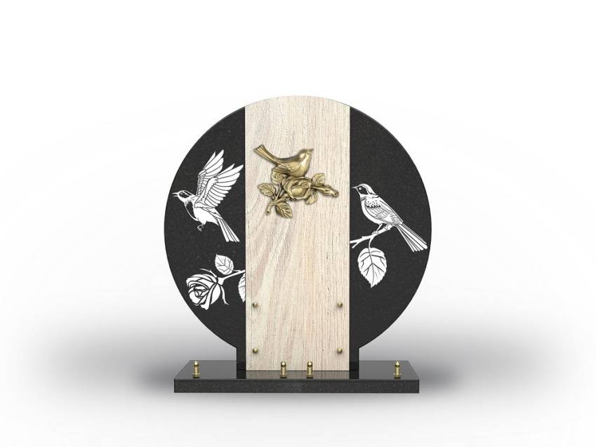 Handcrafted emotional funeral plaque.