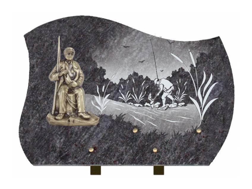 Creative effervescence granite plaque.