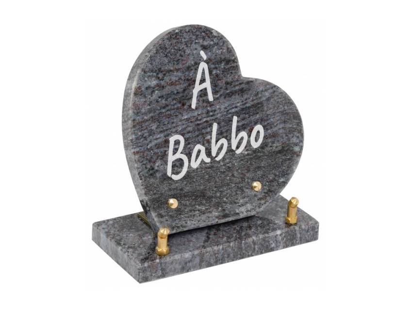 Sensitive Heart Granite Plaque.