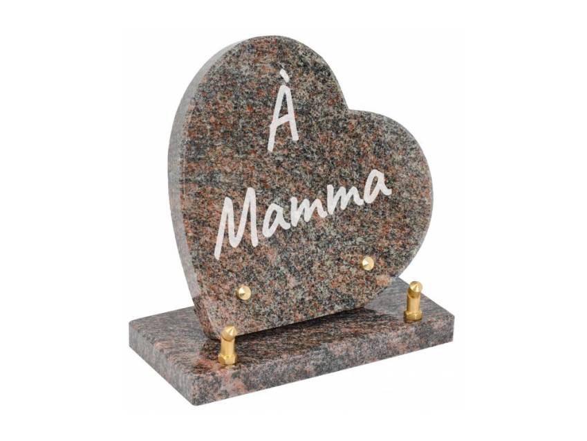 Sensitive Heart Granite Plaque.