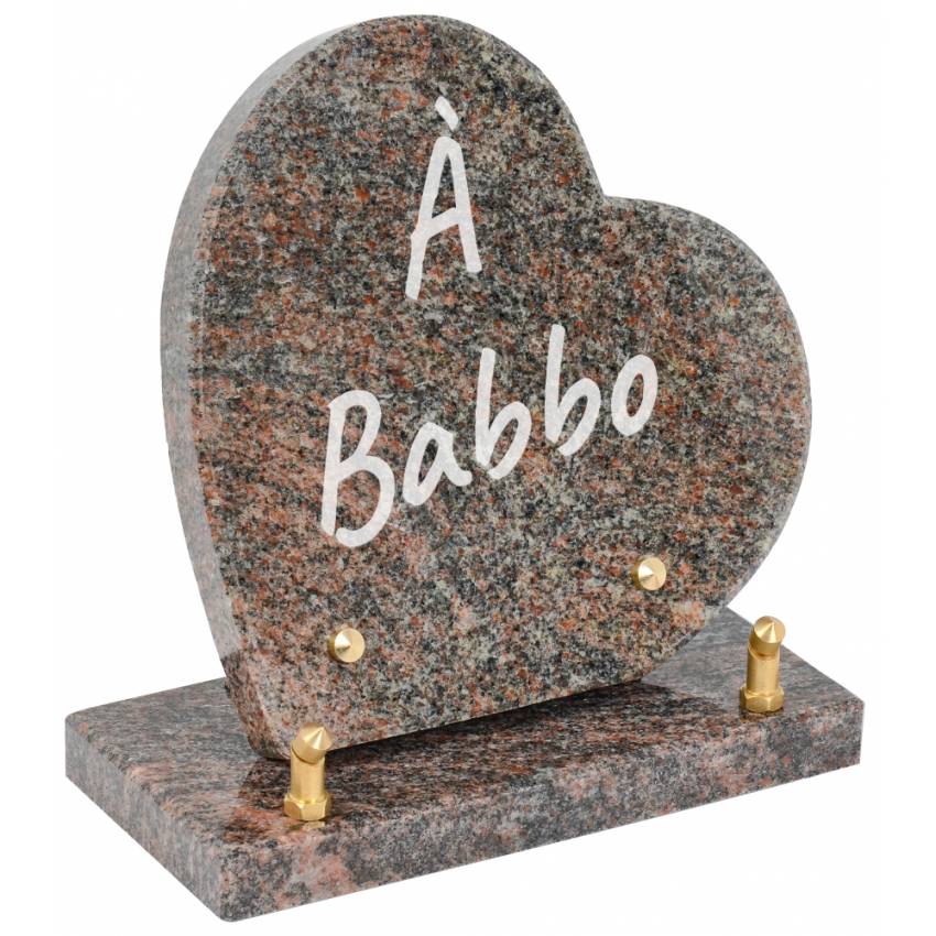 Sensitive Heart Granite Plaque.