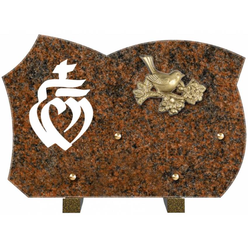 Handmade granite plaque and symbolic.