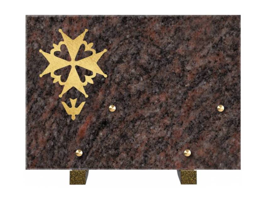 Rectangular granite plaque. Rectangular of honor.