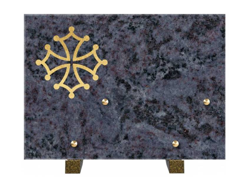 Rectangular granite plaque. Rectangular of honor.