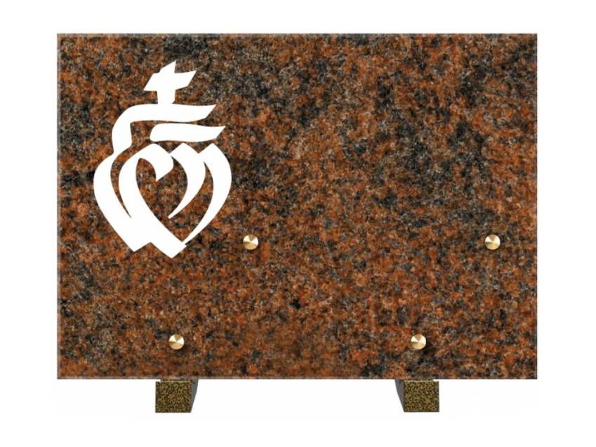 Rectangular granite plaque. Rectangular of honor.