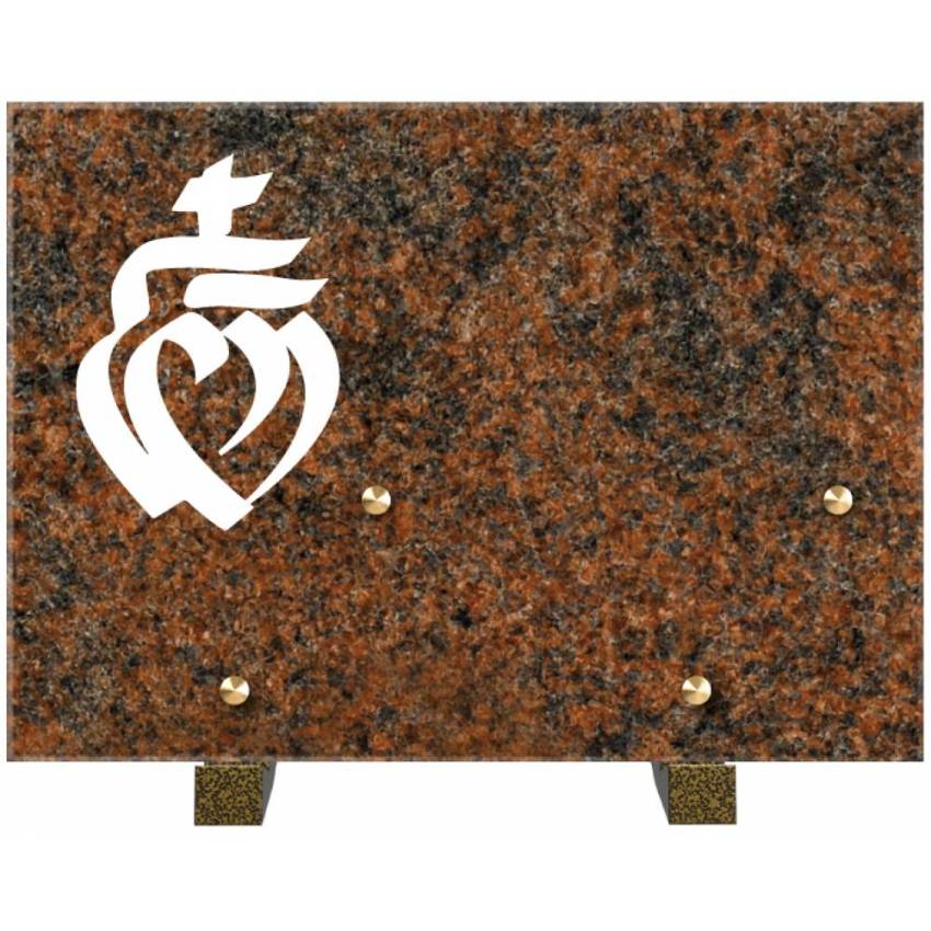 Rectangular granite plaque. Rectangular of honor.