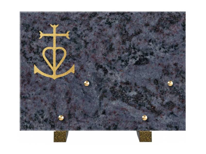 Rectangular granite plaque. Rectangular of honor.