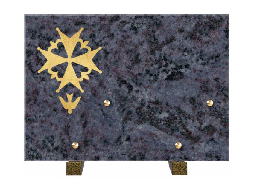 Rectangular granite plaque. Rectangular of honor.