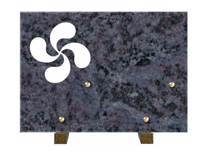 Rectangular granite plaque. Rectangular of honor.