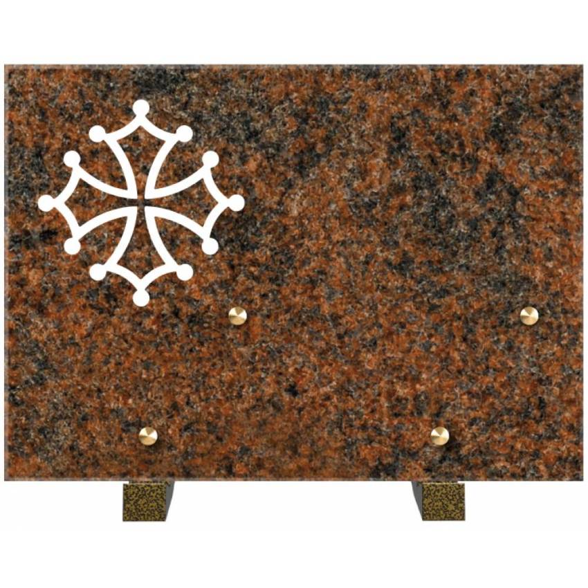 Rectangular granite plaque. Rectangular of honor.