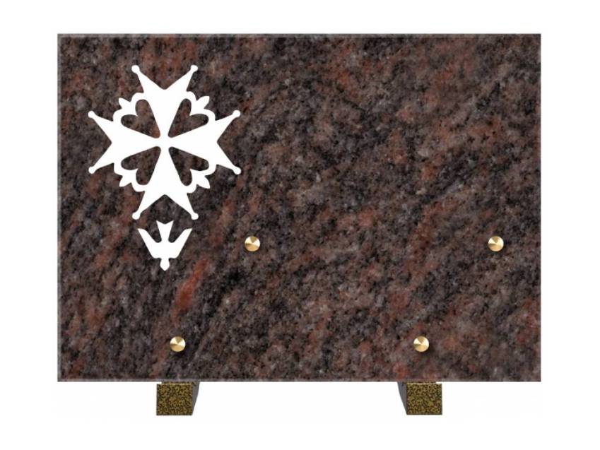 Rectangular granite plaque. Rectangular of honor.