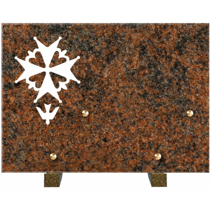 Rectangular granite plaque. Rectangular of honor.