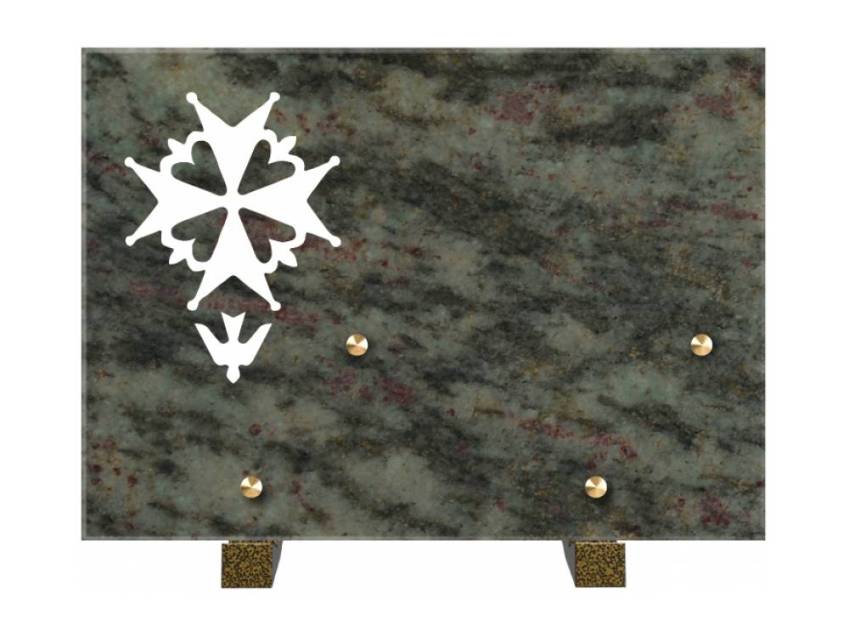 Rectangular granite plaque. Rectangular of honor.