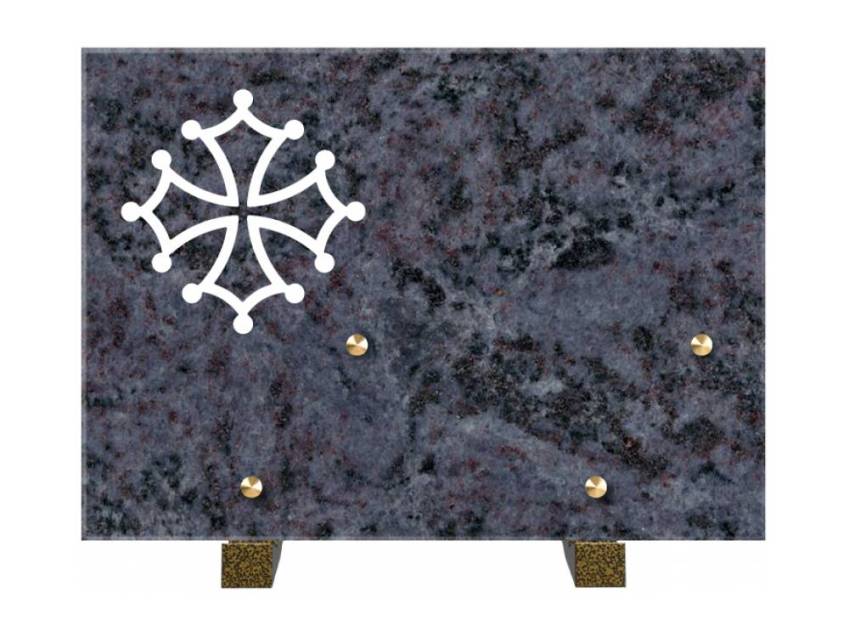 Rectangular granite plaque. Rectangular of honor.