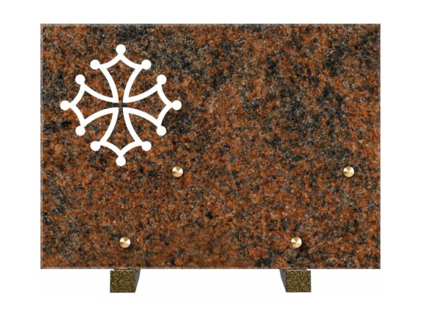 Rectangular granite plaque. Rectangular of honor.