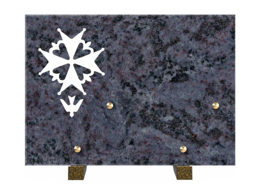 Rectangular granite plaque. Rectangular of honor.