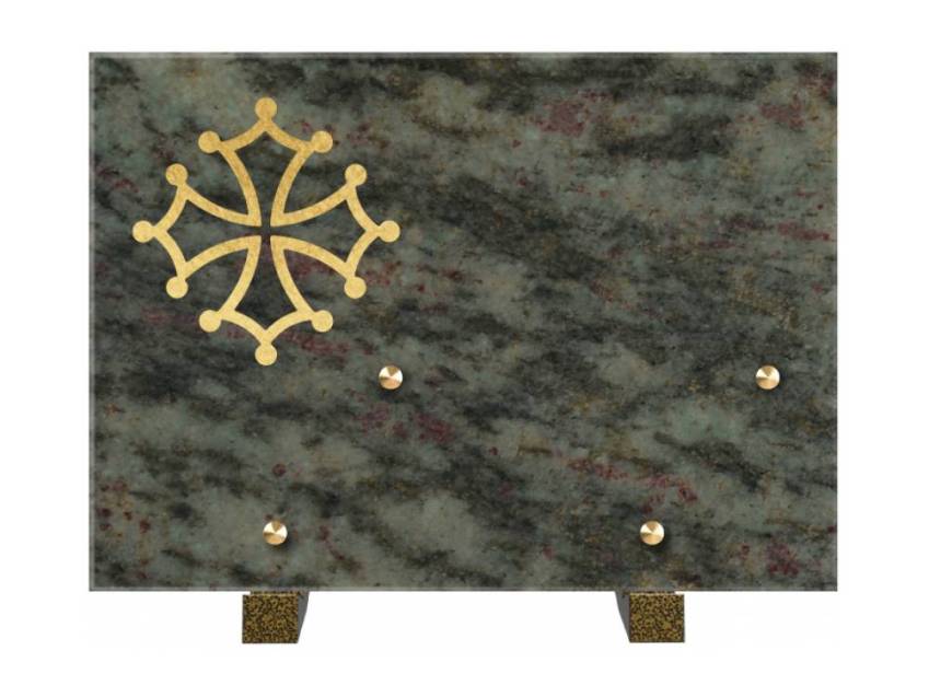 Rectangular granite plaque. Rectangular of honor.