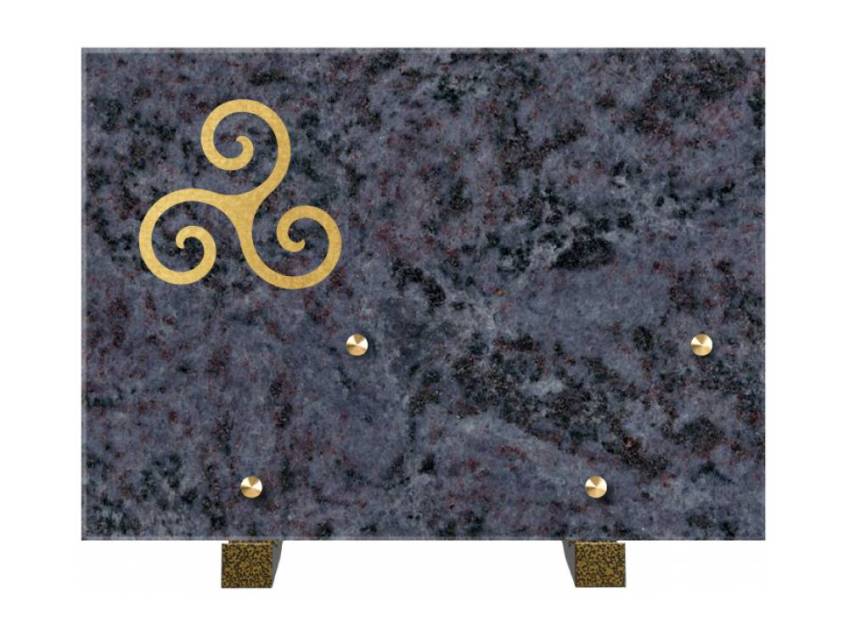 Rectangular granite plaque. Rectangular of honor.