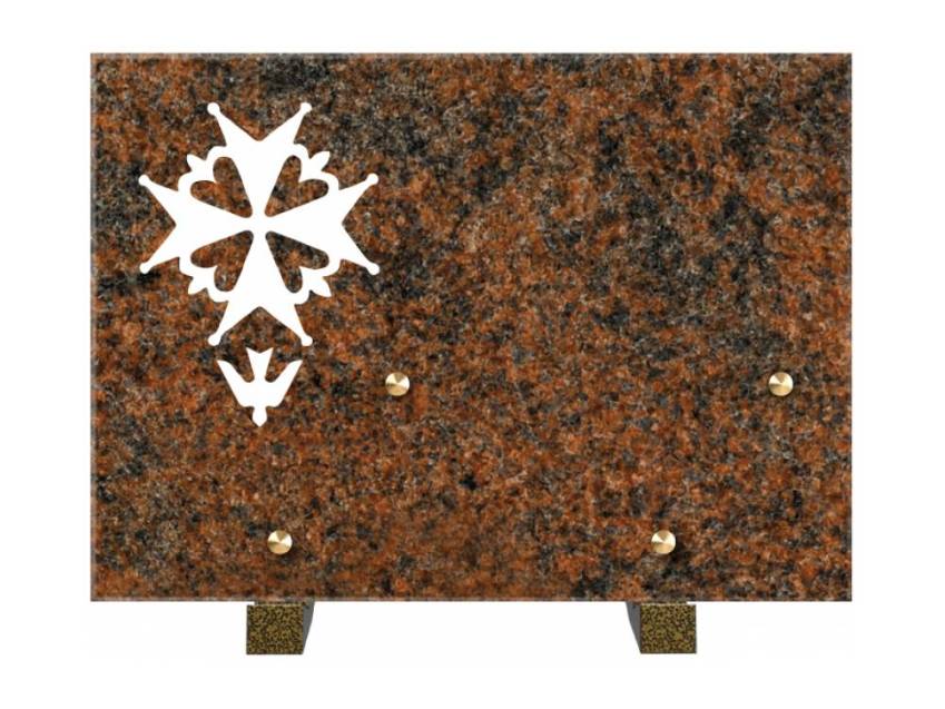 Rectangular granite plaque. Rectangular of honor.