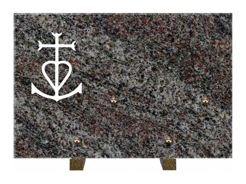 Rectangular granite slab. Rectangle anthology.