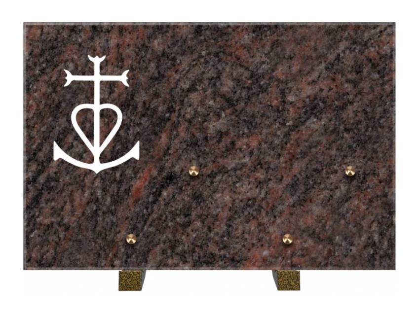 Rectangular granite slab. Rectangle anthology.