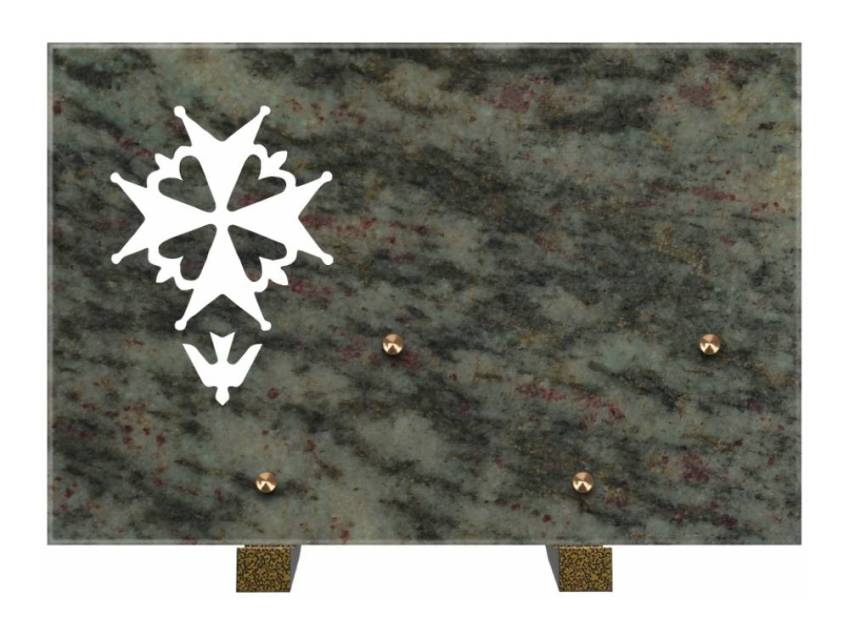 Rectangular granite slab. Rectangle anthology.