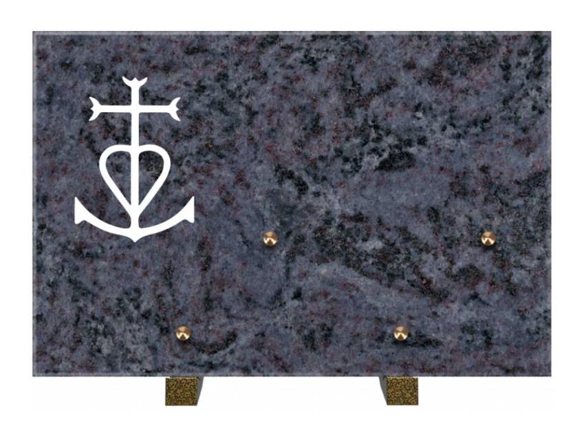 Rectangular granite slab. Rectangle anthology.