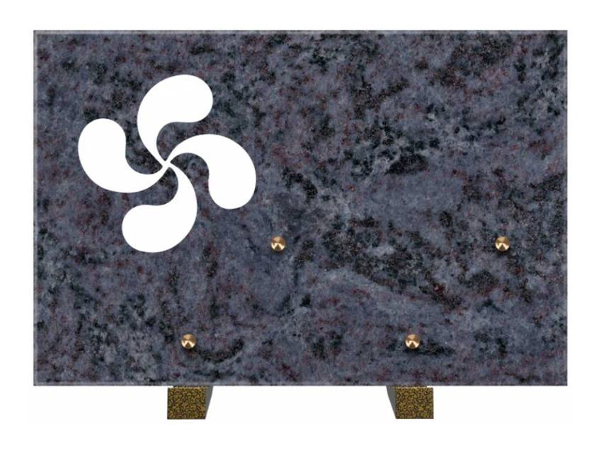 Rectangular granite slab. Rectangle anthology.