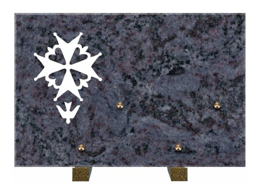 Rectangular granite slab. Rectangle anthology.