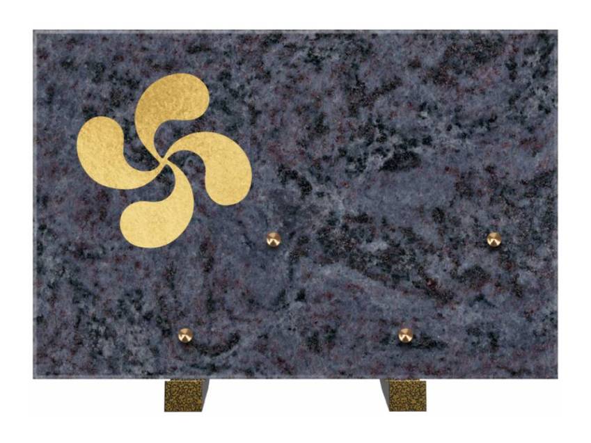 Rectangular granite slab. Rectangle anthology.