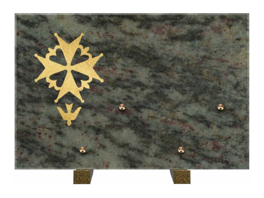 Rectangular granite slab. Rectangle anthology.