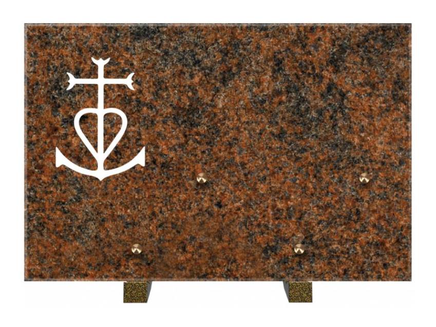 Rectangular granite slab. Rectangle anthology.