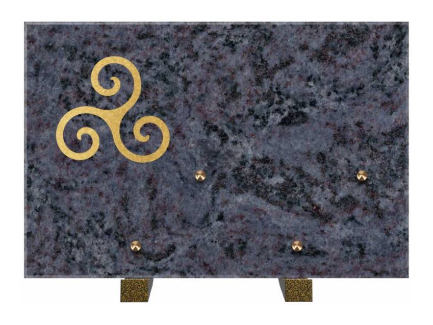 Rectangular granite slab. Rectangle anthology.