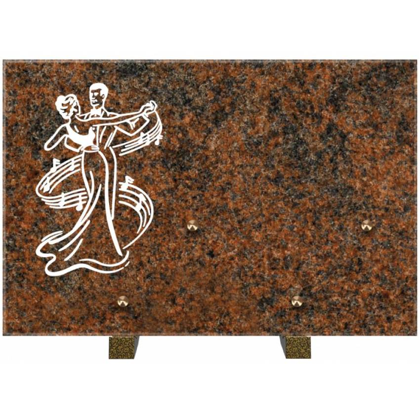 Plaque de granit rectangulaire. Rectangle expressif.