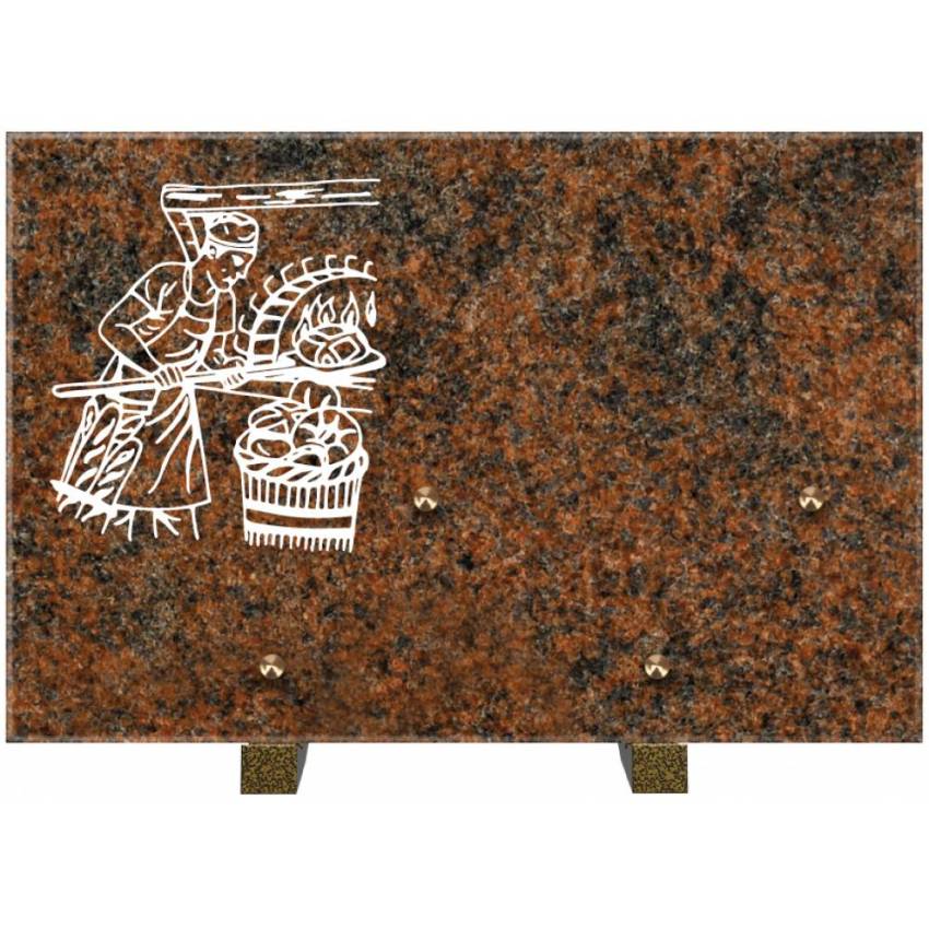 Rectangular granite slab. Expressive rectangle.