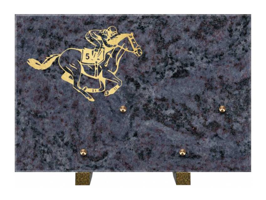 Rectangular granite slab. Expressive rectangle.