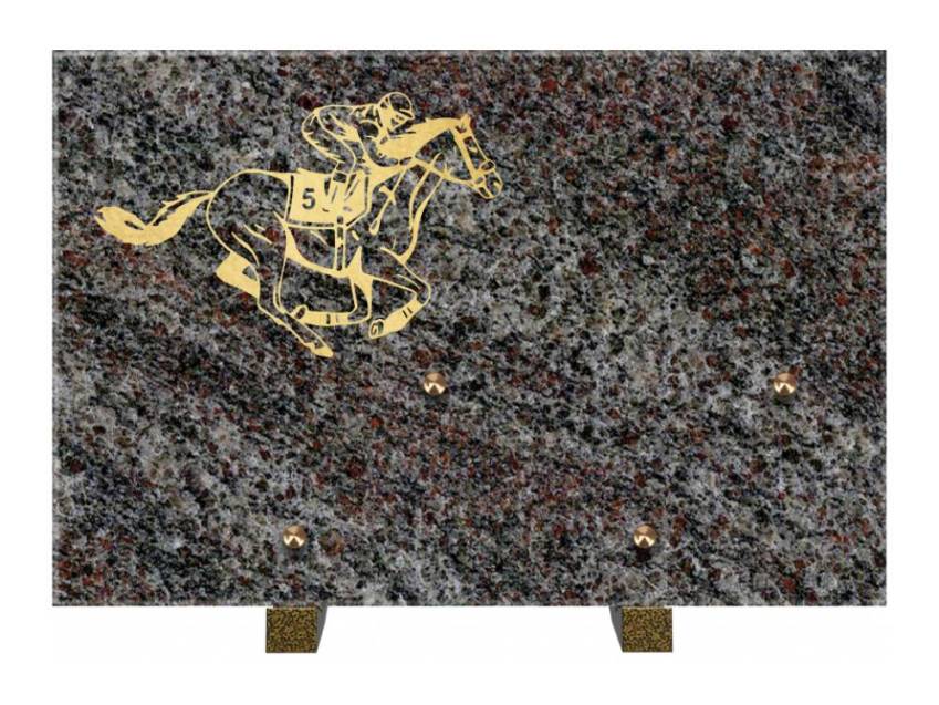 Rectangular granite slab. Expressive rectangle.