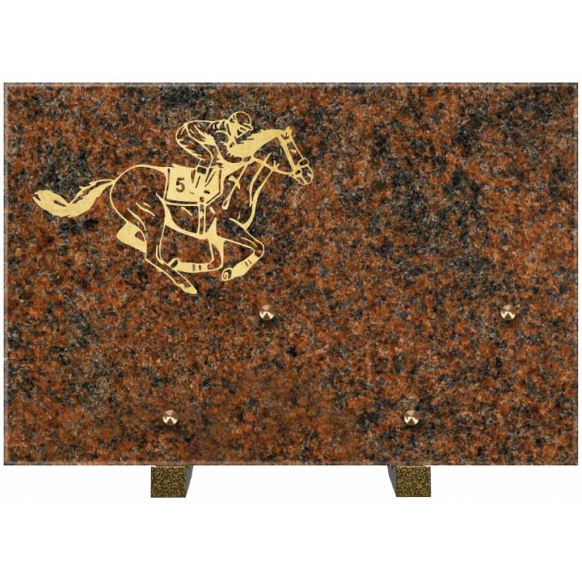 Plaque de granit rectangulaire. Rectangle expressif.