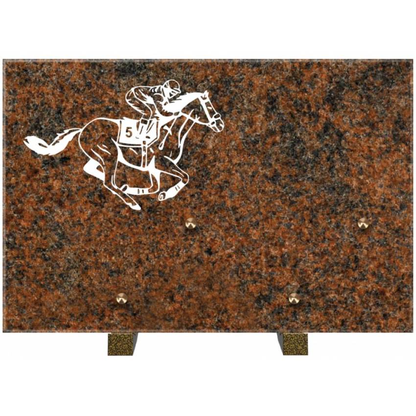 Plaque de granit rectangulaire. Rectangle expressif.