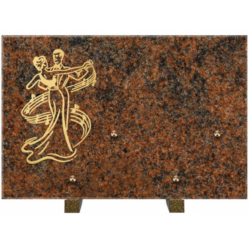 Plaque de granit rectangulaire. Rectangle expressif.