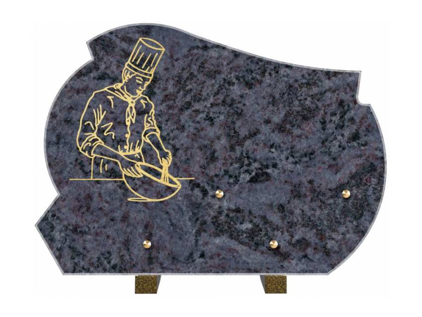 Granite plaque, unique design.